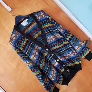 Burberry cotton button up sweater. Vintage small